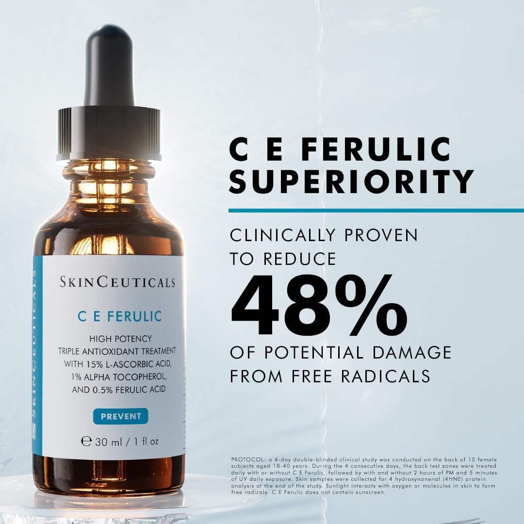 SkinCeuticals C E Ferulic Vitamin C Serum – High Potency Triple Antioxidant Treatment 30ml - Image 4