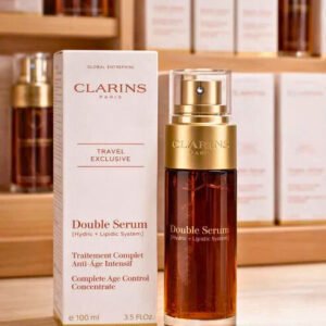 Clarins Double Serum Complete Age Defying Concentrate 1.6oz Hydric + Lipidic NEW