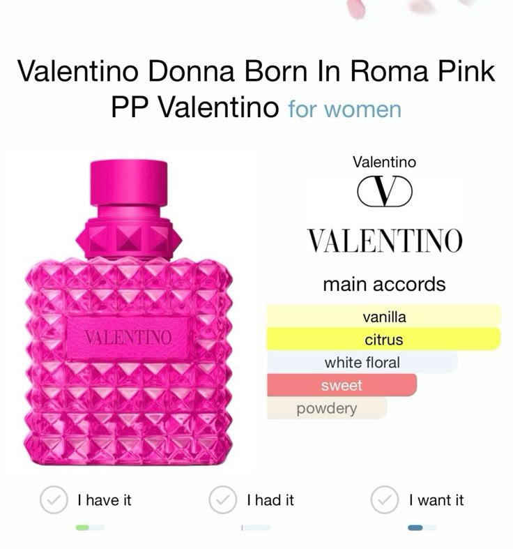 Valentino Donna Born In Roma Pink PP 100ml / 3.4 oz Eau De Parfum - Image 4